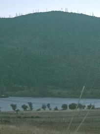 View at dusk.