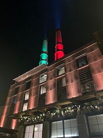 Outside of hotel from river