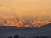 Sunset from the balcony