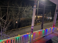 Balcony Christmas lights