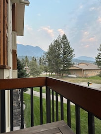 View from balcony toward the east. Very quiet side of bldg.
