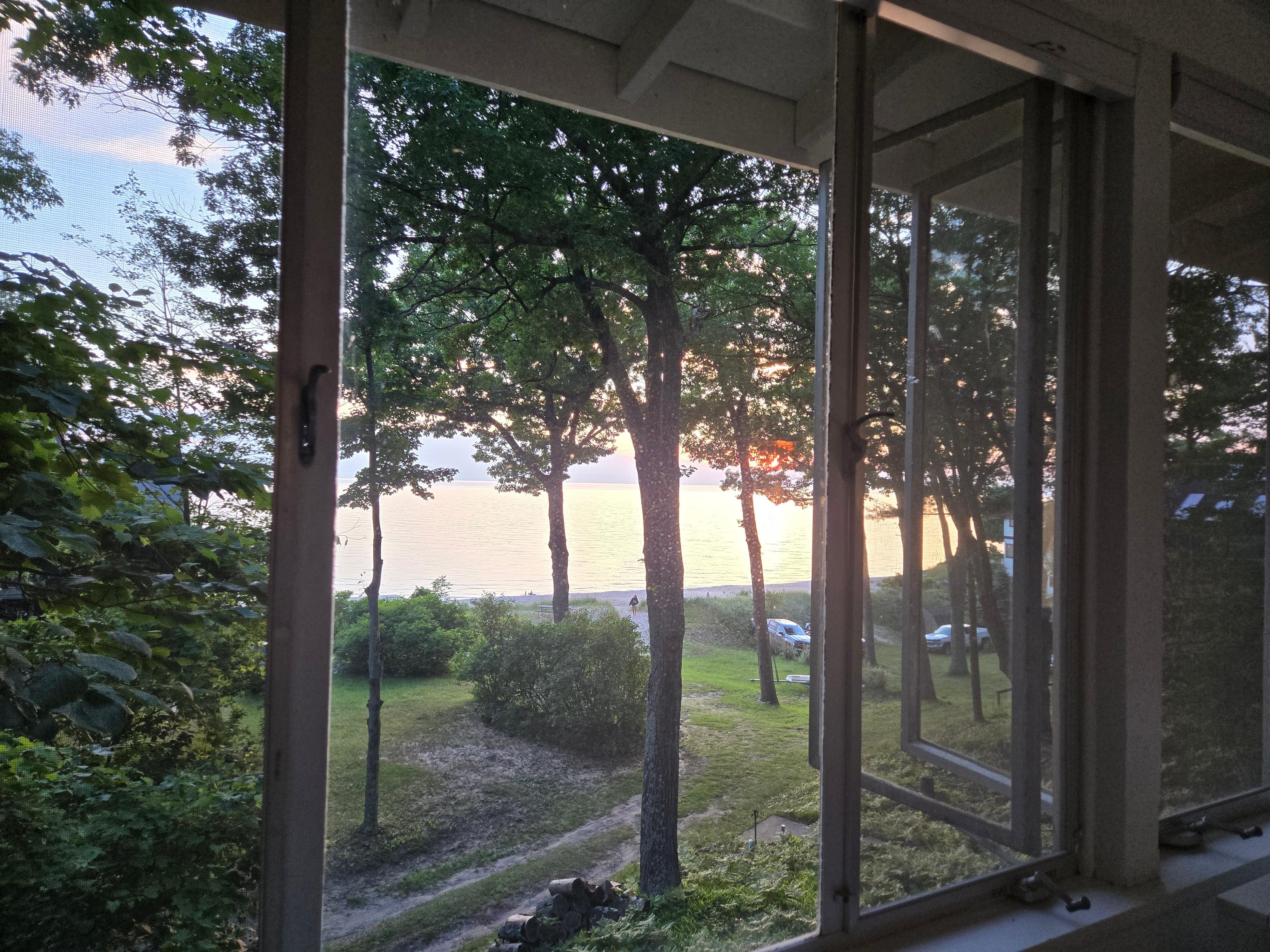 View from the cabin porch