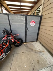 Entry gate that was never locked.