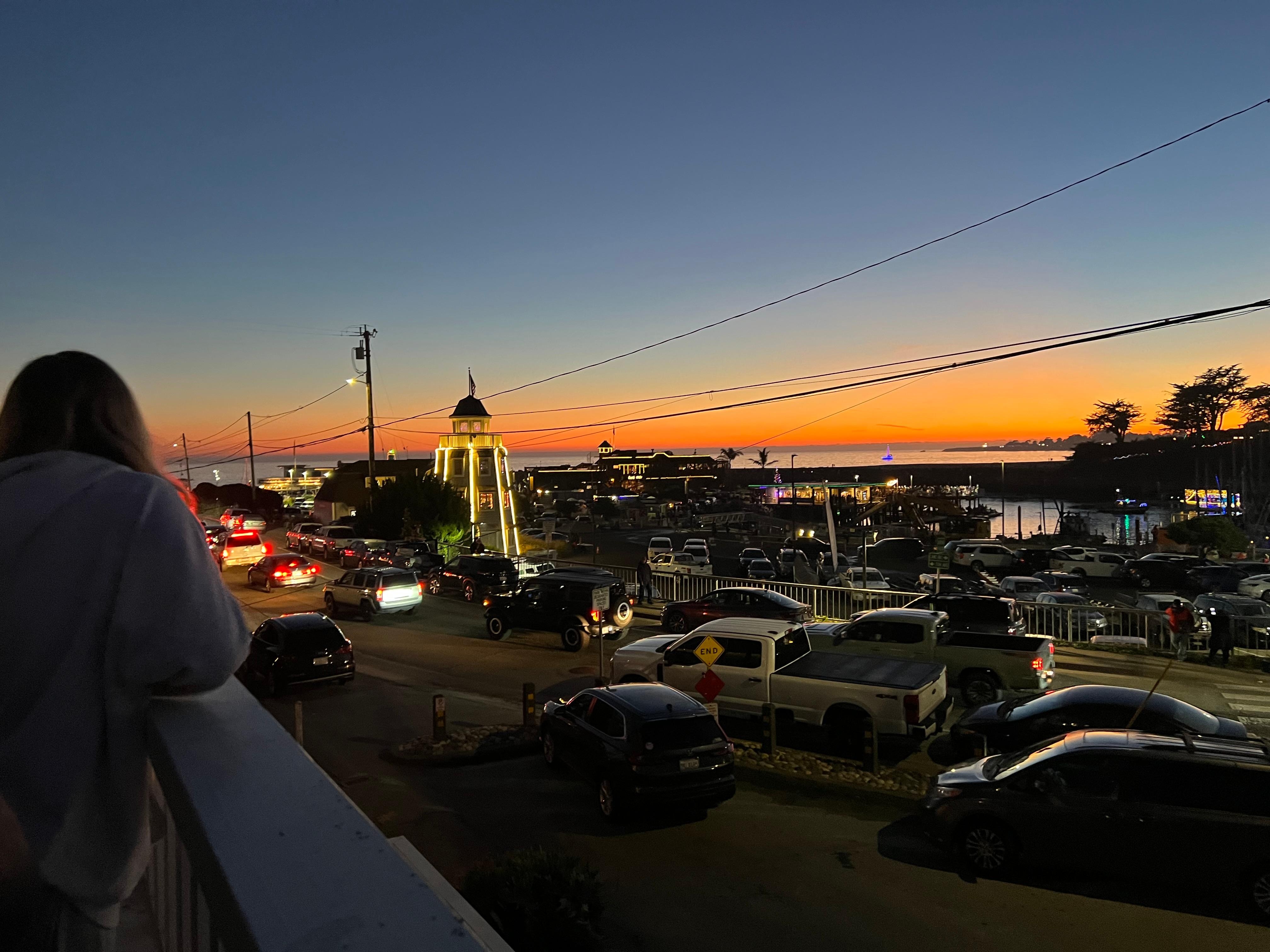 Sunset from the upstairs deck.