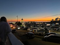 Sunset from the upstairs deck.