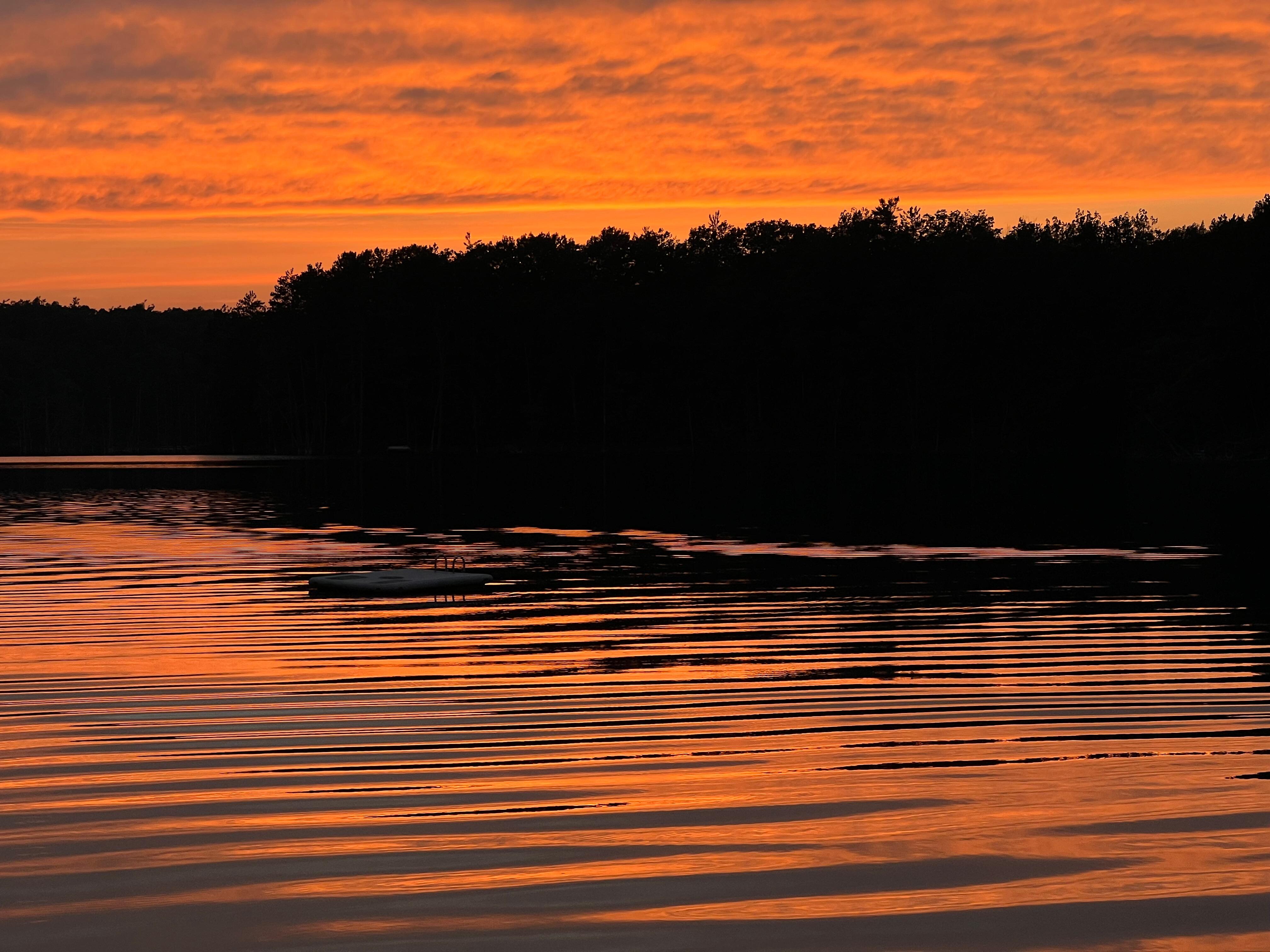 Day 2 sunset. Every sunset was different and delightful. 