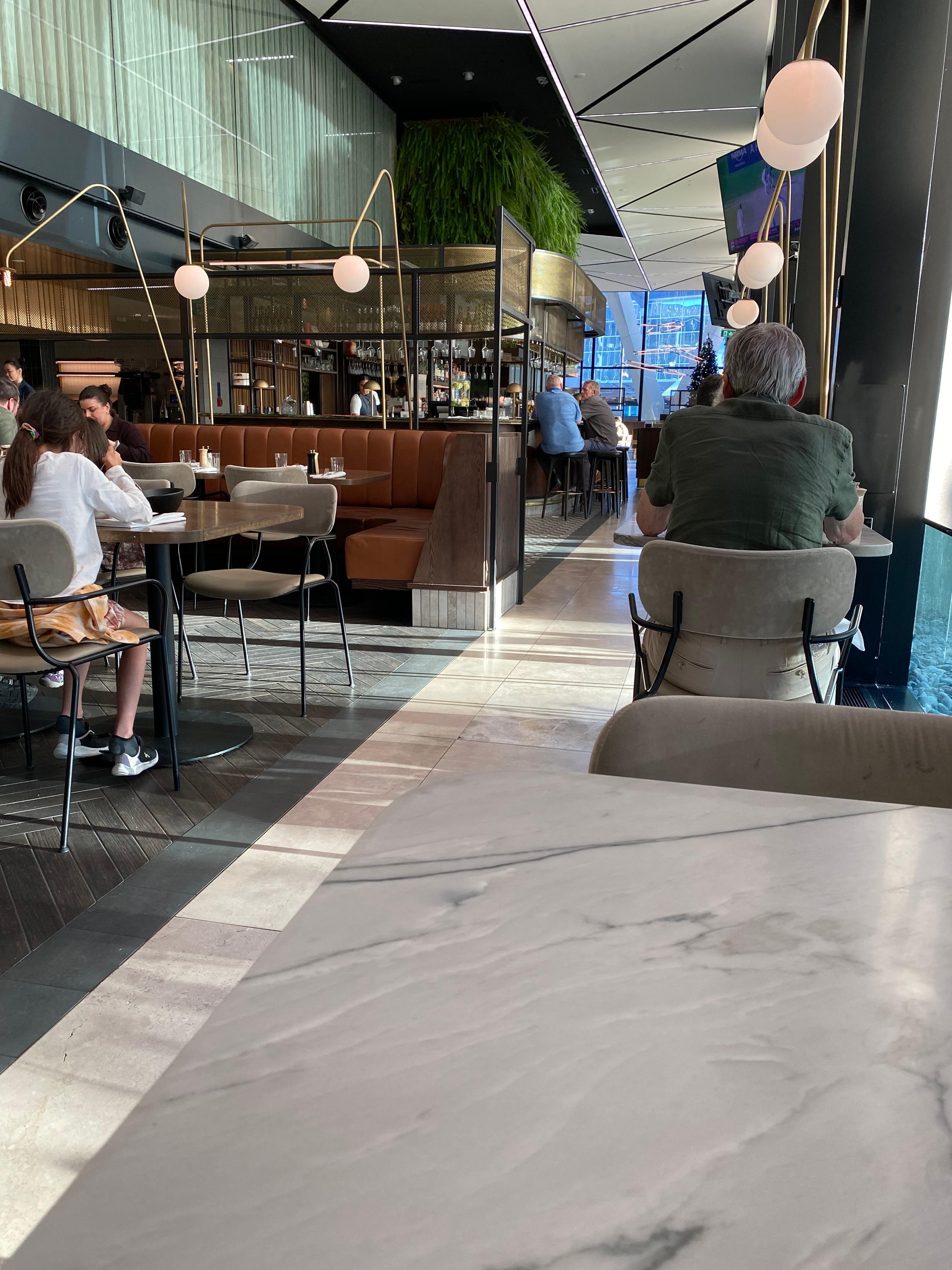 The dining room and bar 