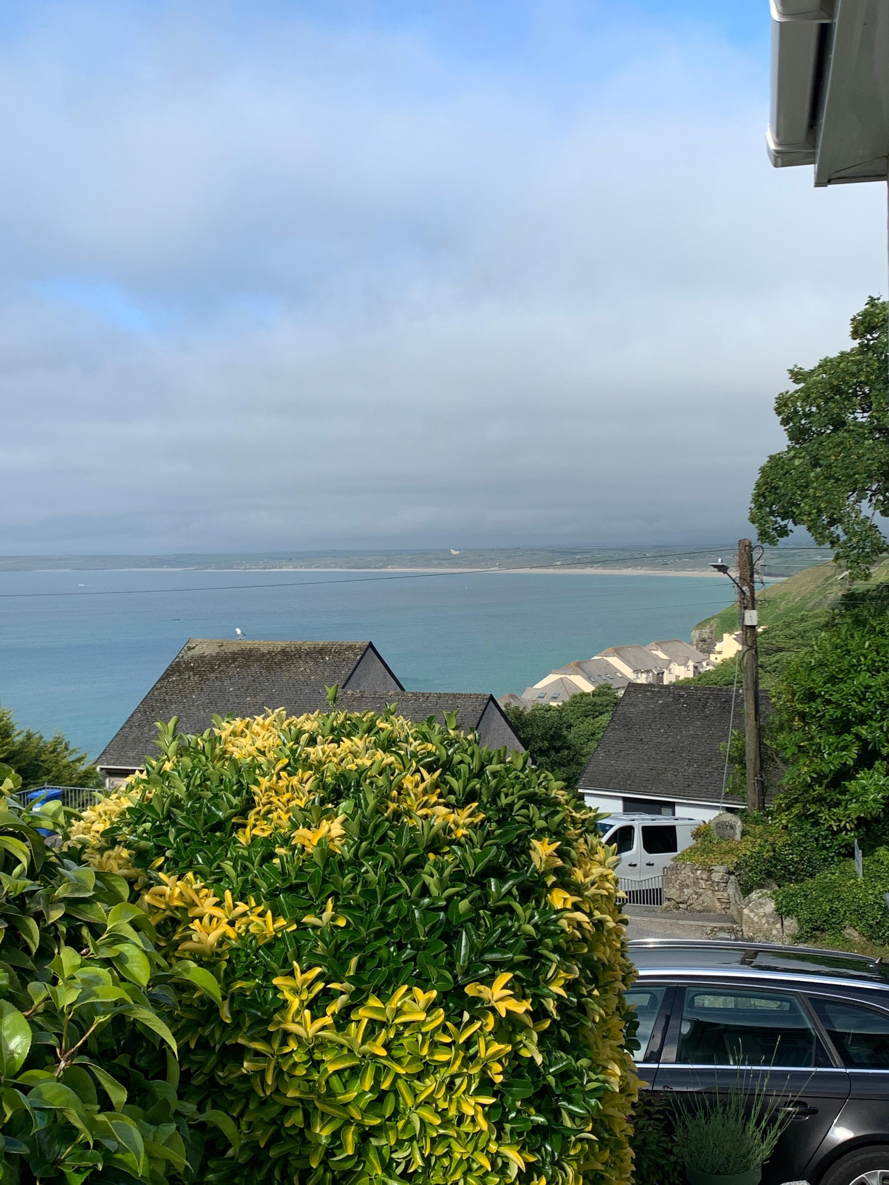 The path to the beach is on the bottom right of the photo