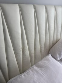 Peeling headboard