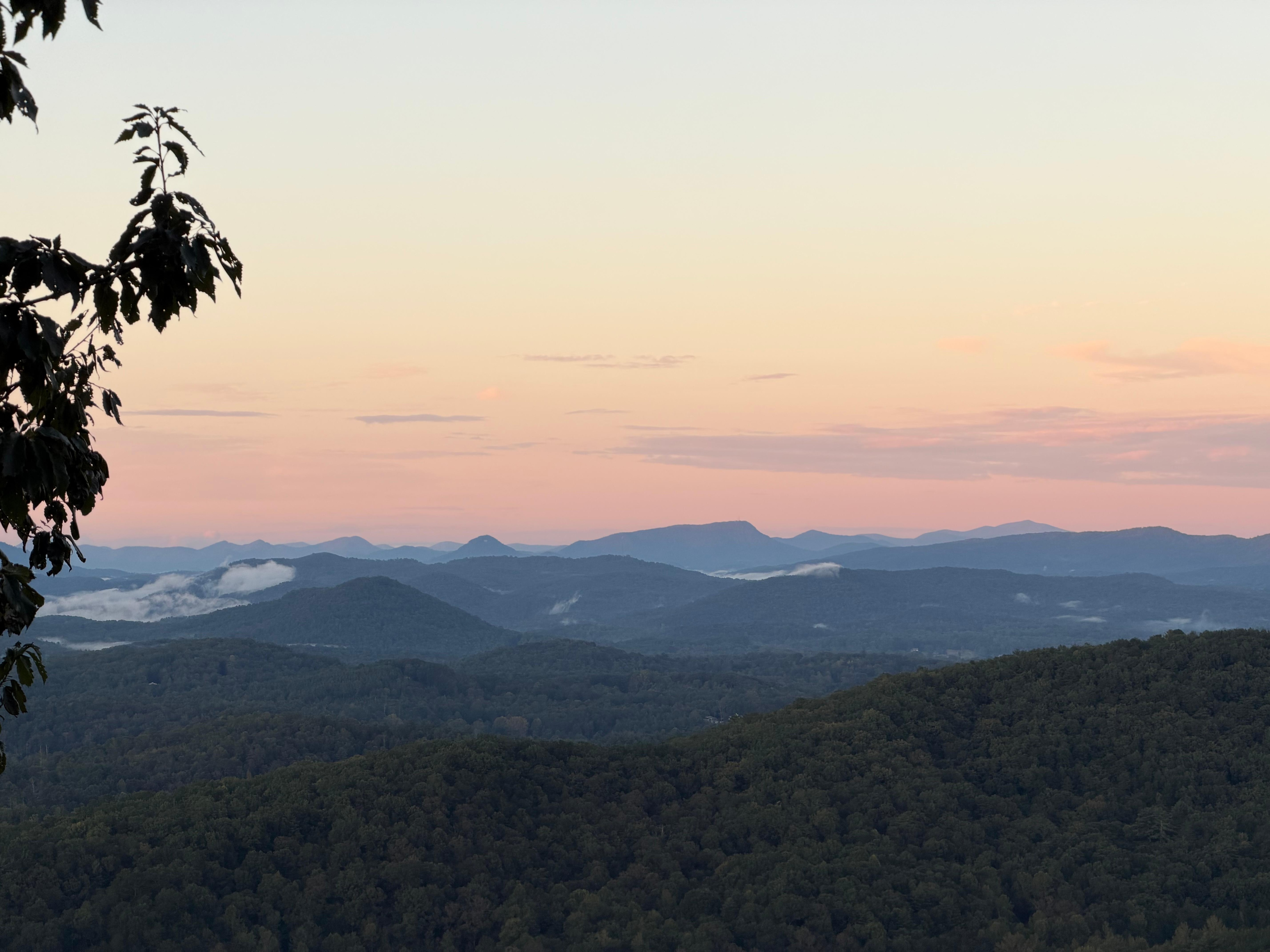 Sunset view off back deck