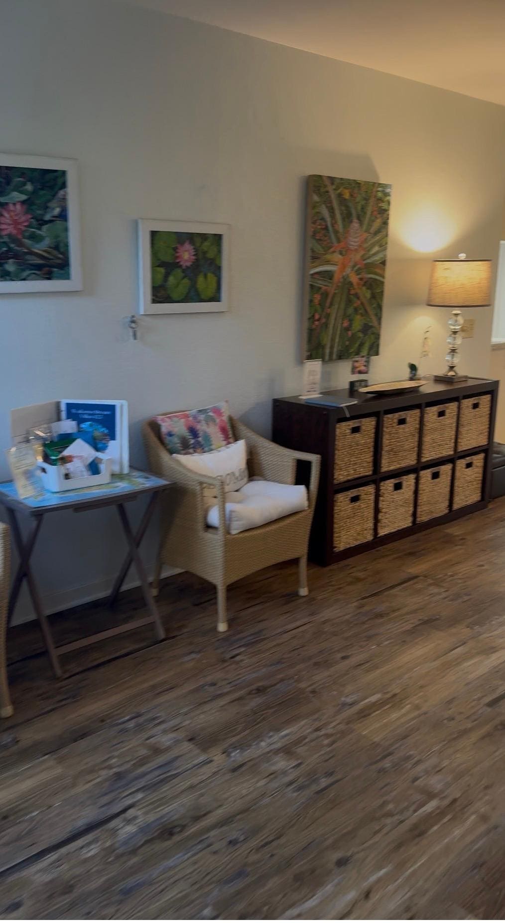 Walk in area