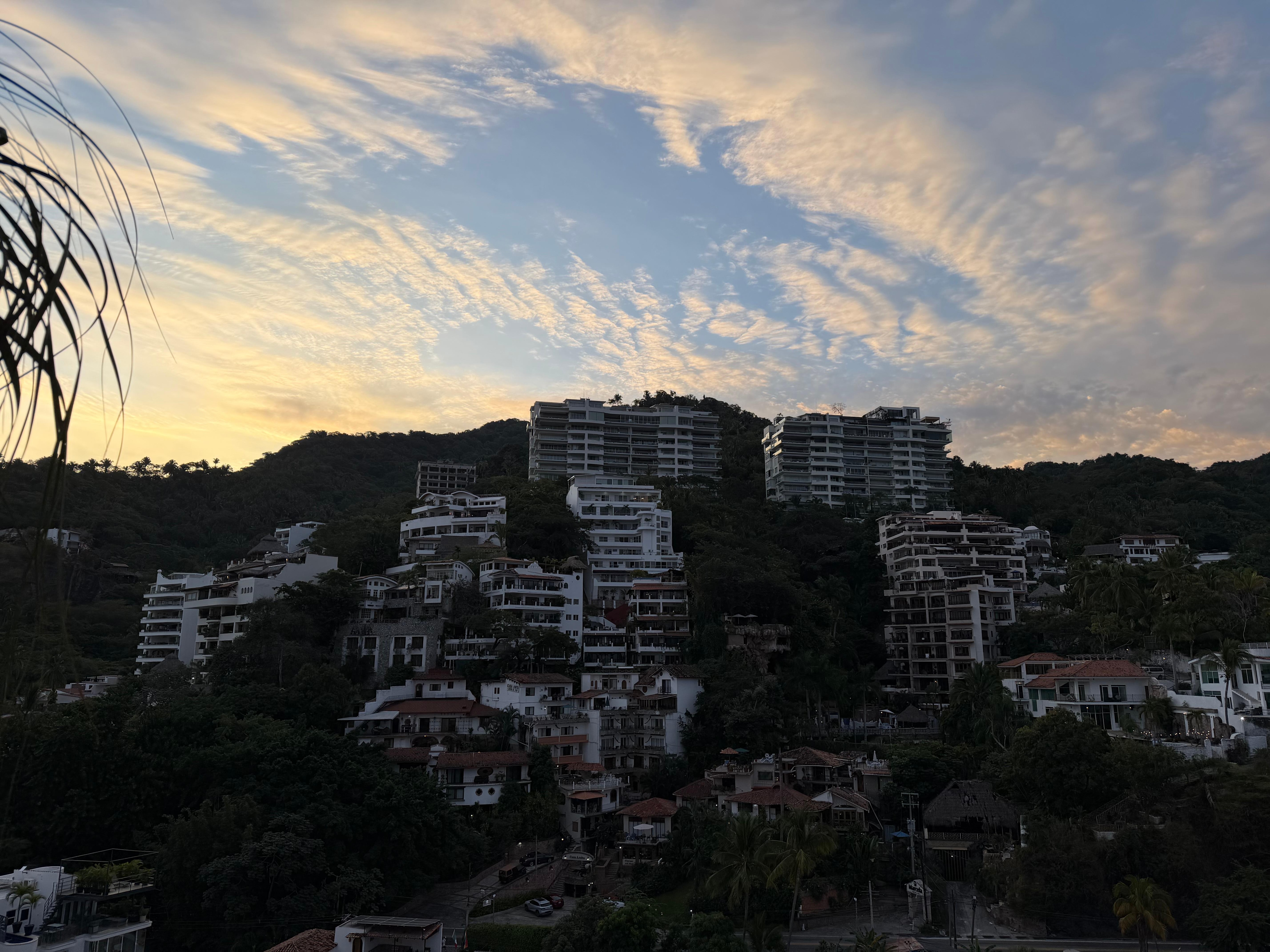 Morning view to the east. 