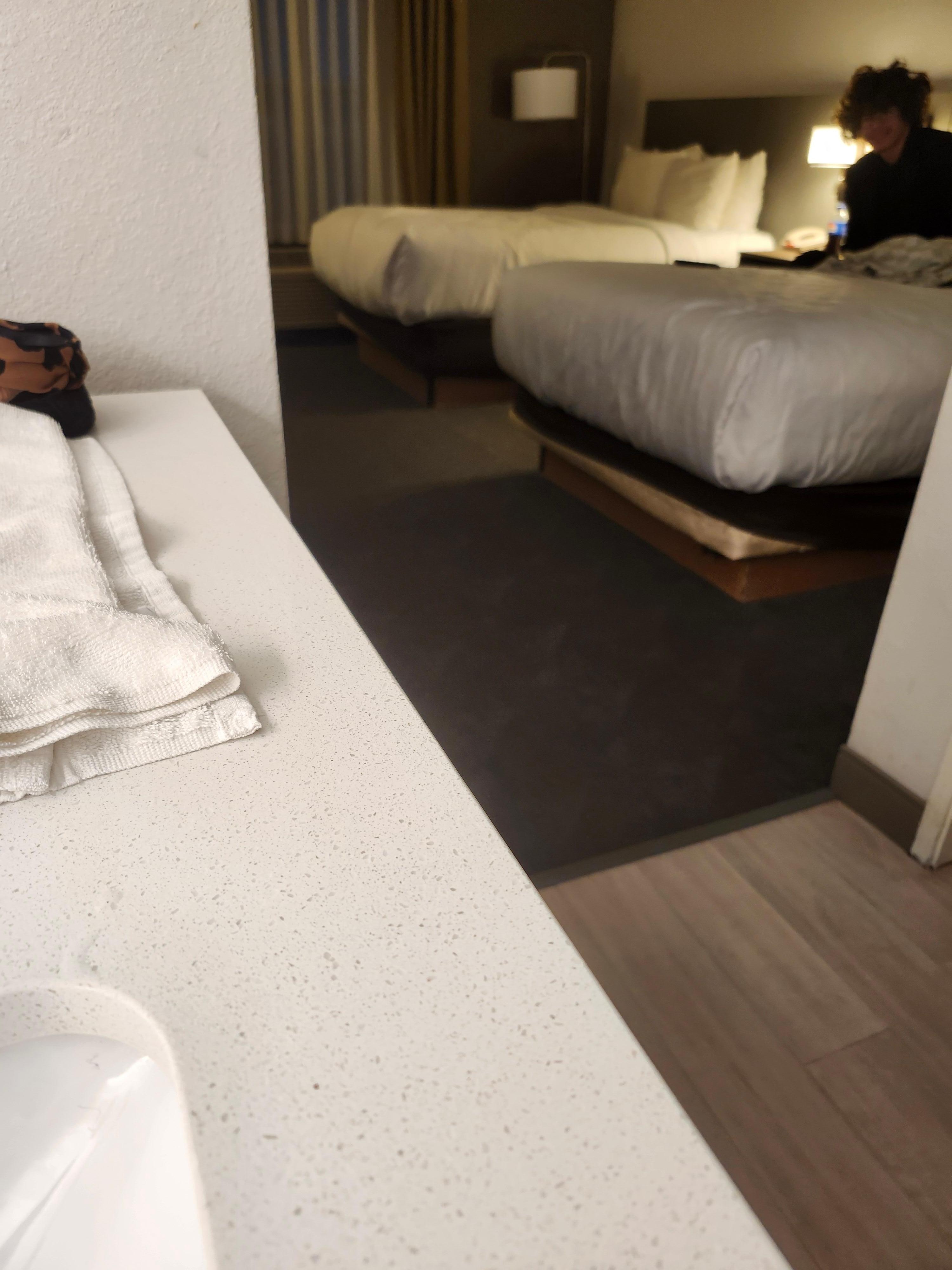 My grandson hiding from the camera 