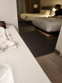 My grandson hiding from the camera