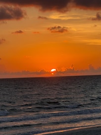 Sunset from the boardwalk from the back of the house facing the gulf!