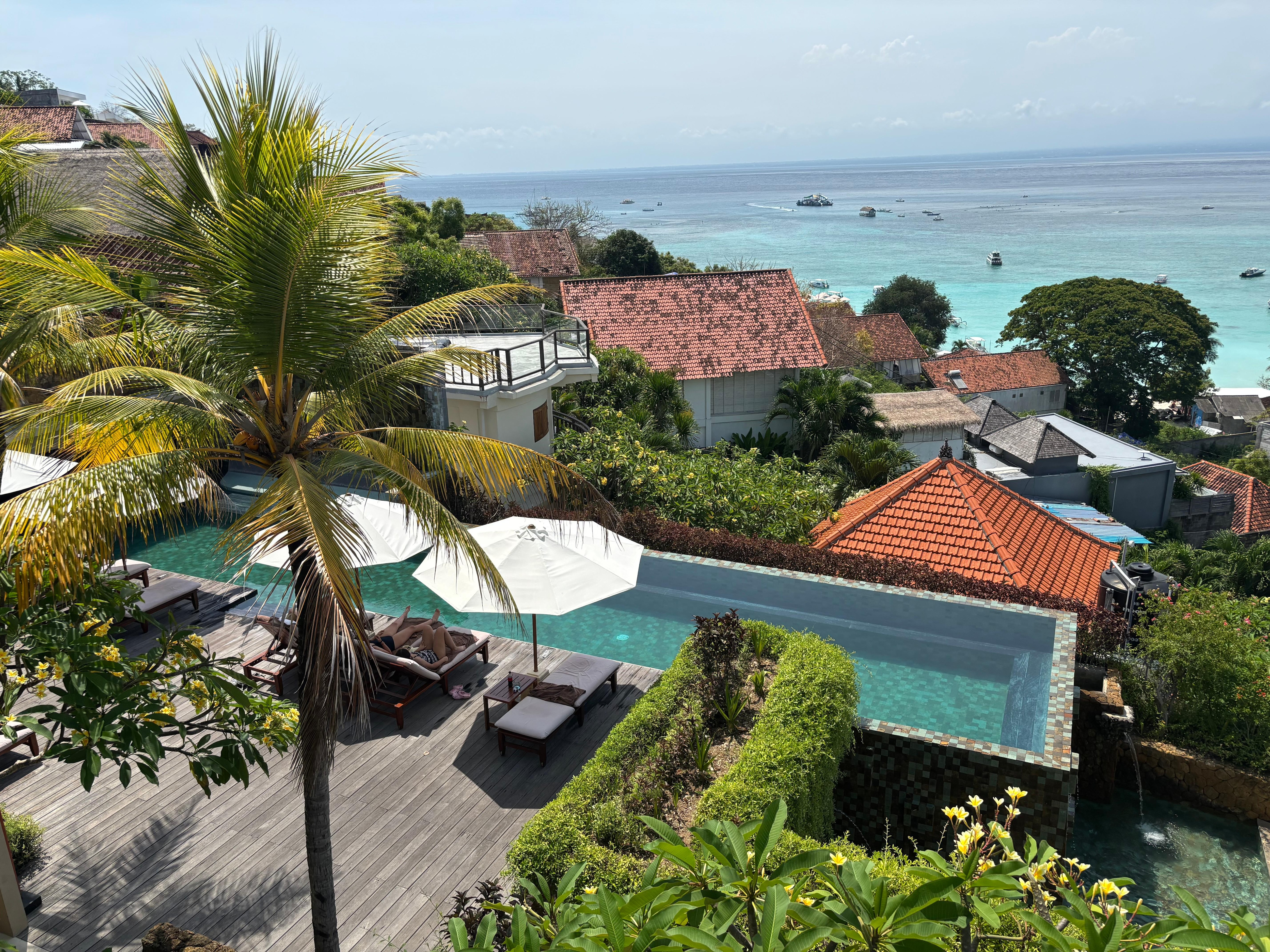 Top floor pool and bar. This was our view from the room. 