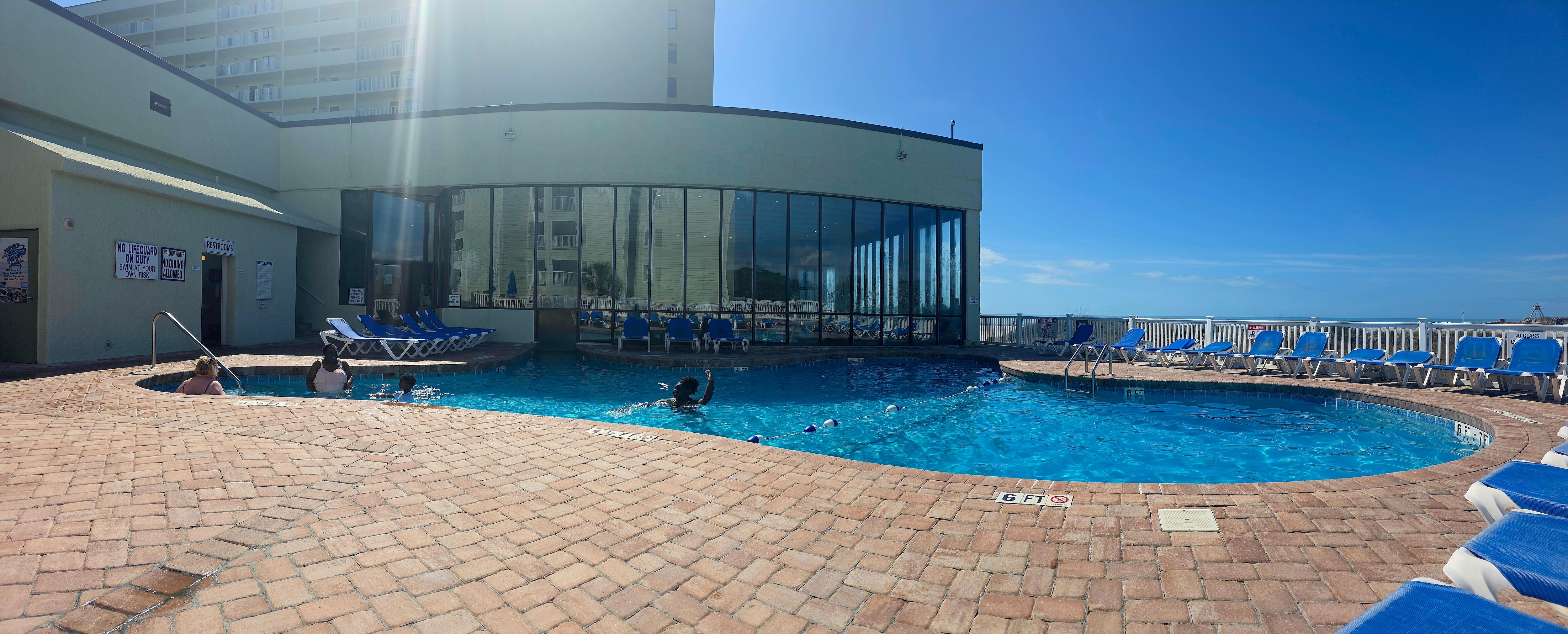The outside pool