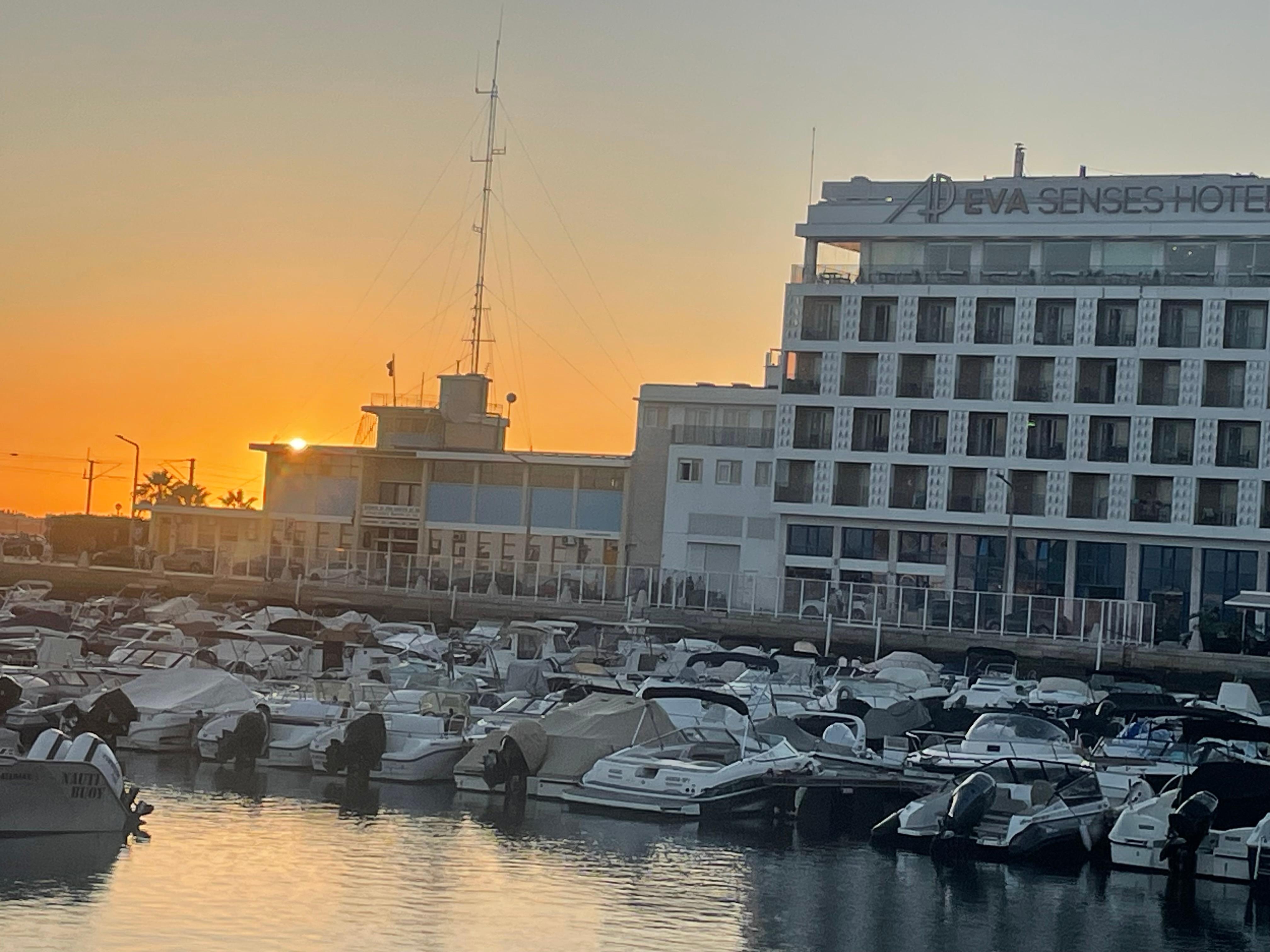 Sunset at Faro Marina