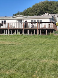 From dock looking at back of house