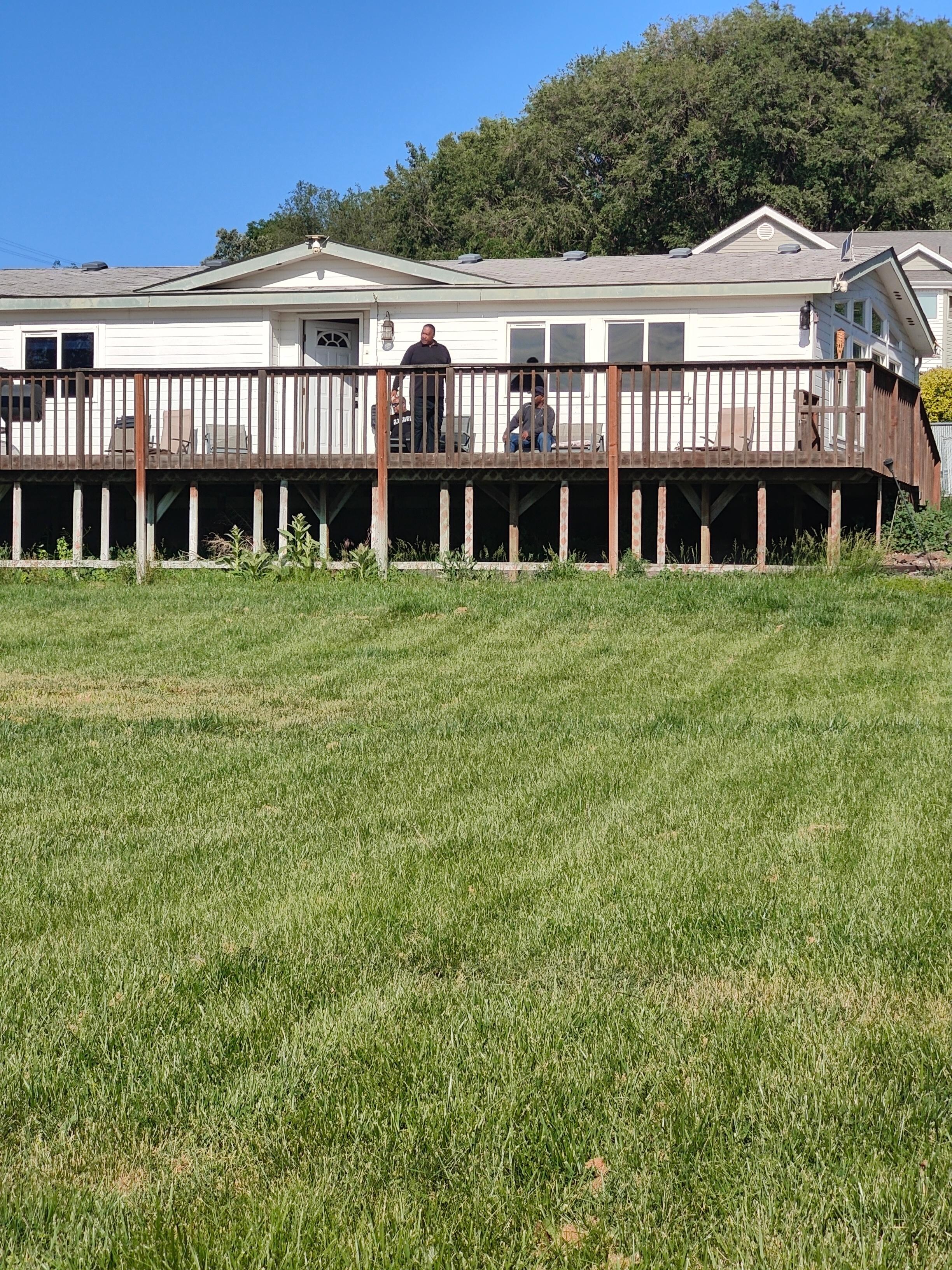 From dock looking at back of house