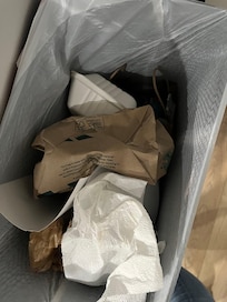 Garbage since Tues night picture taken Friday morning.