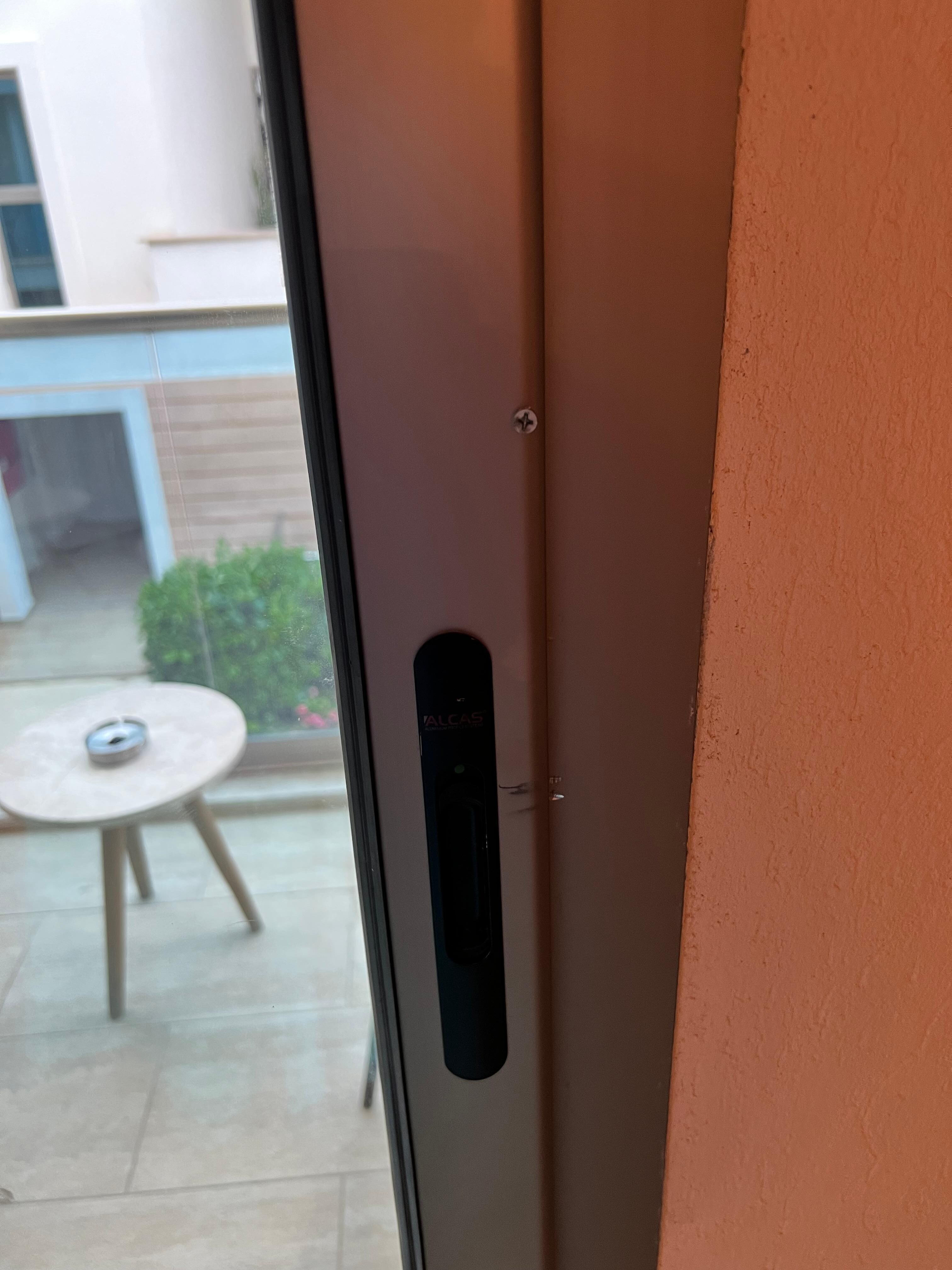 How door was fixed also just left parts on the chairs outside.
