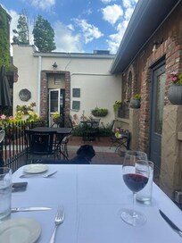 Chef’s Table restaurant… on the Patio with our dogs
