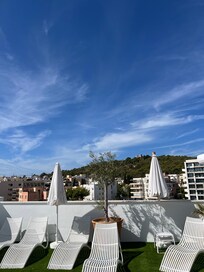 view of the city from the pool area- very relaxing