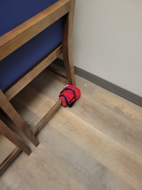Dirty underwear left by previous occupants