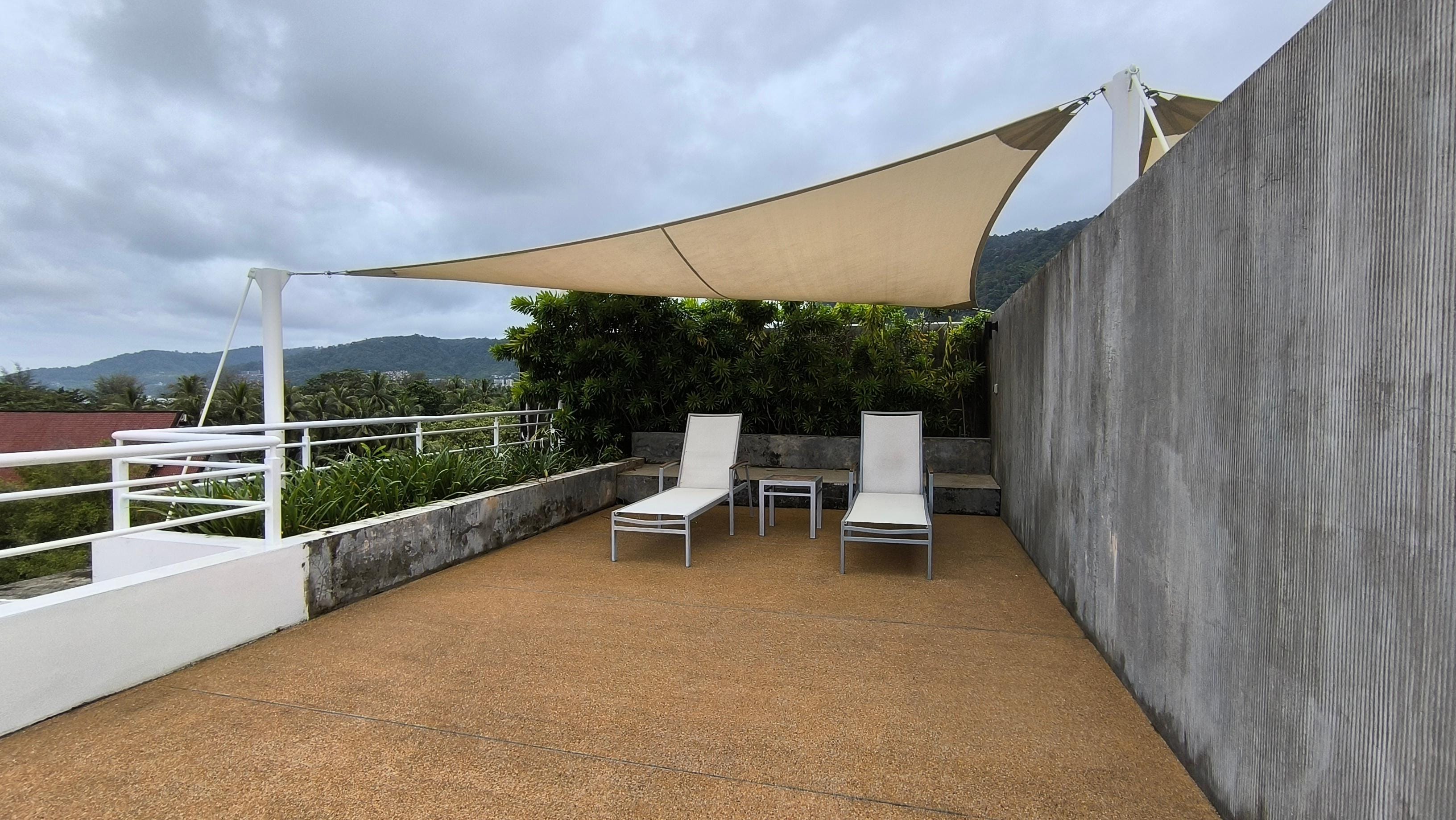 Zimmereigene Dachterrasse 