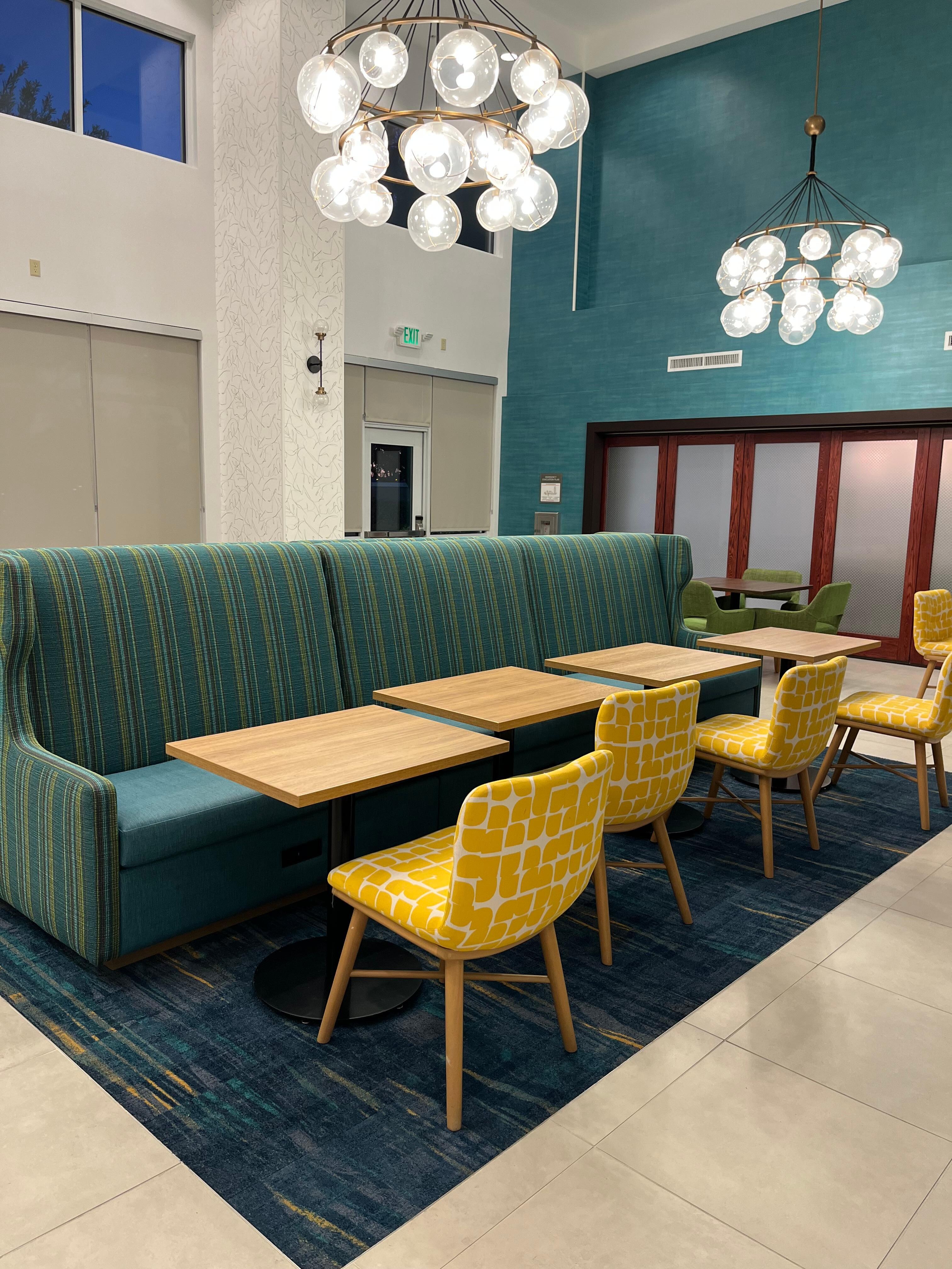 Beautiful lobby decor