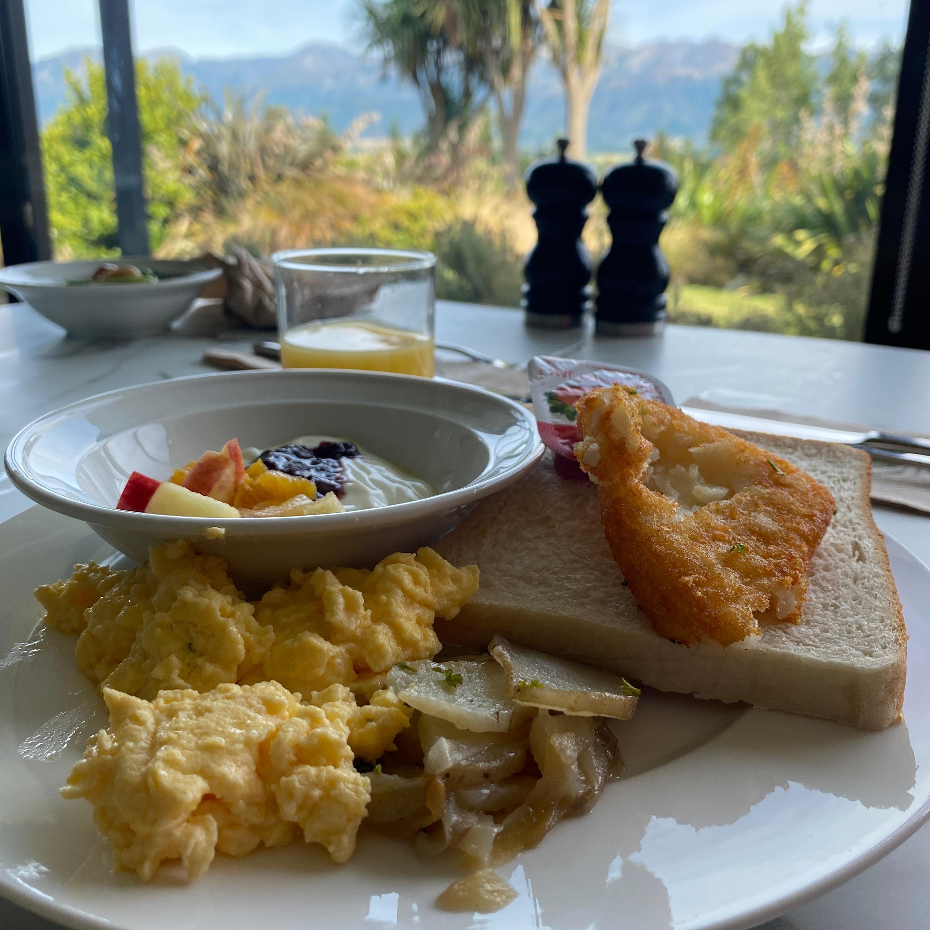 Creamy eggs, croissants, yogurt, and more. 