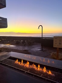 Fire table outside our room