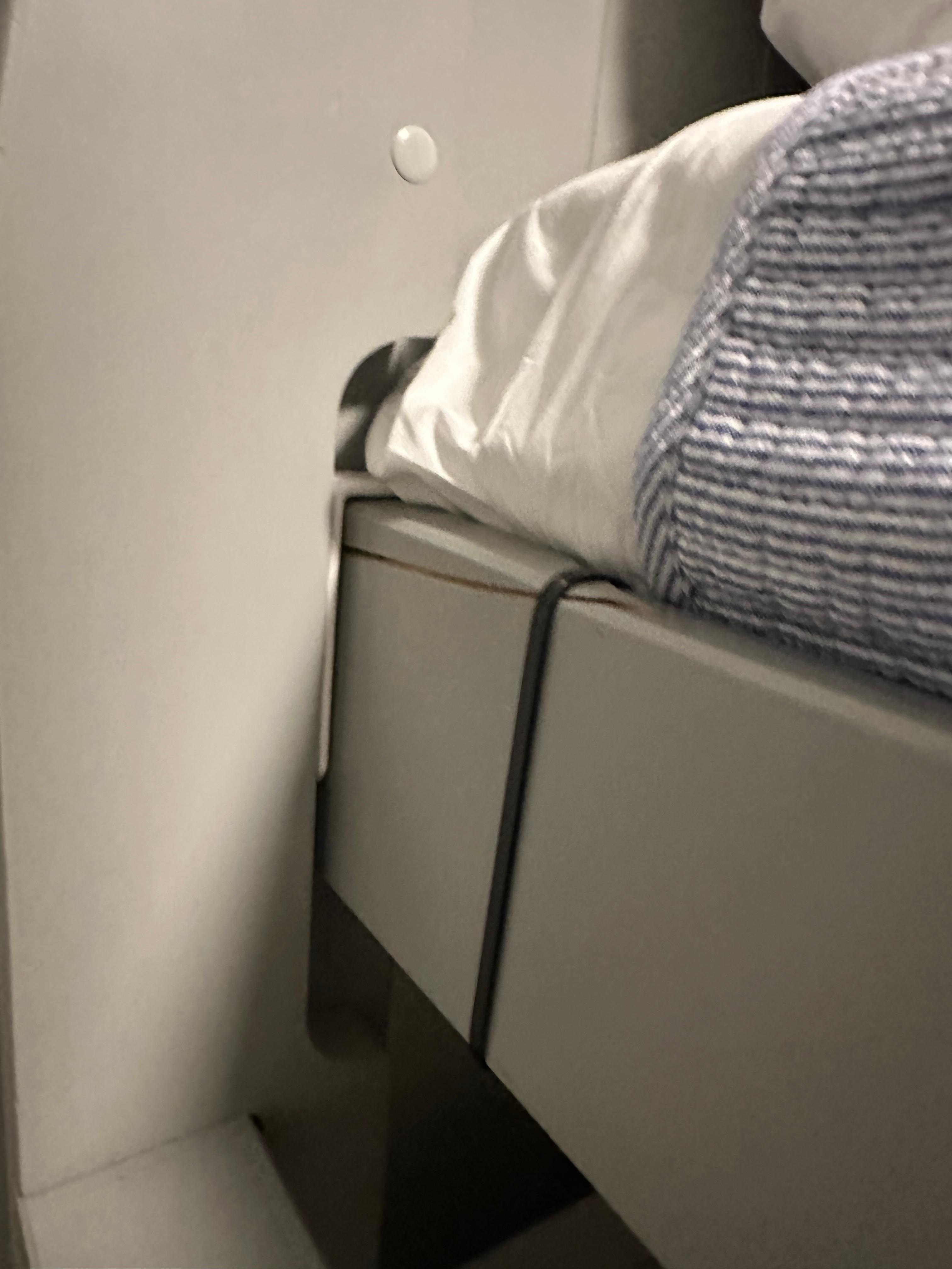 Pieced together bunk bed.