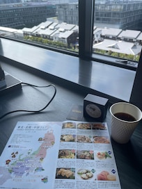 IQOSフロアーで部屋から向かいが千客万来でした。