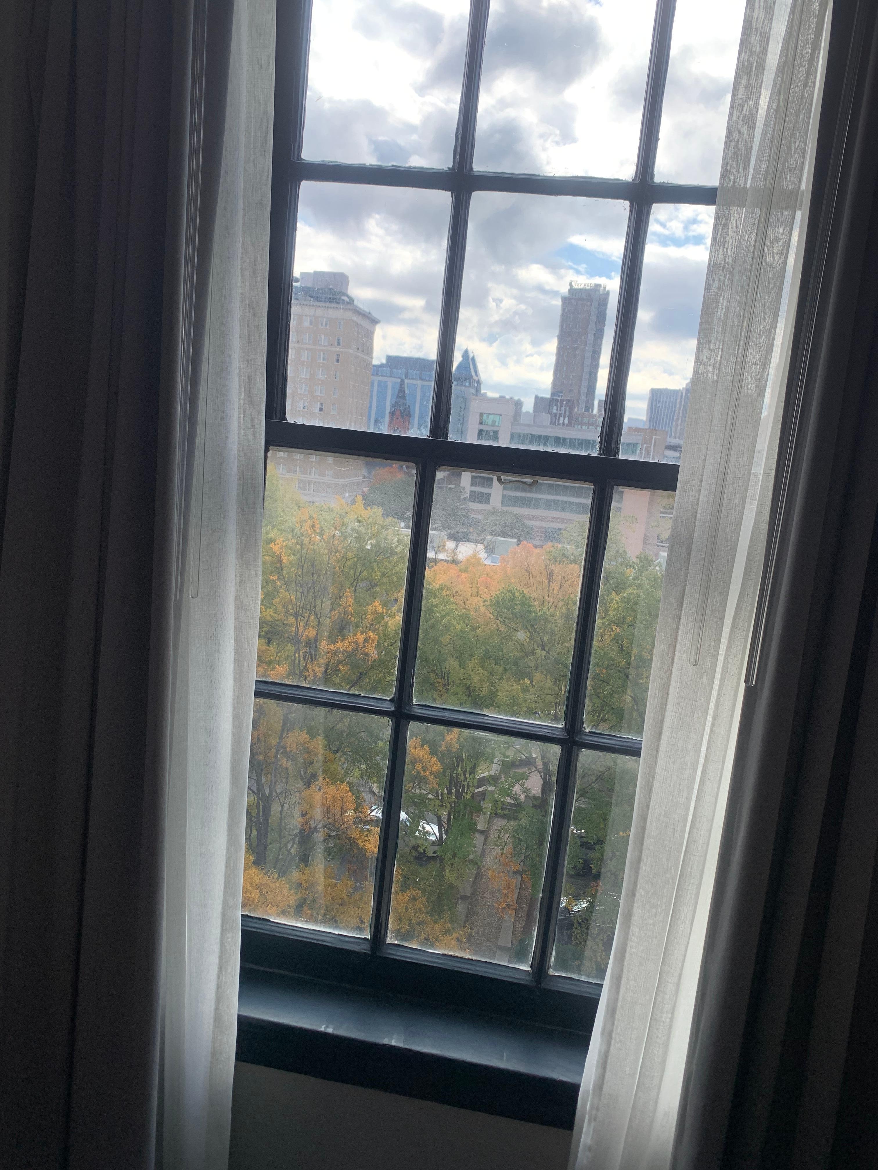 Beautiful city below.