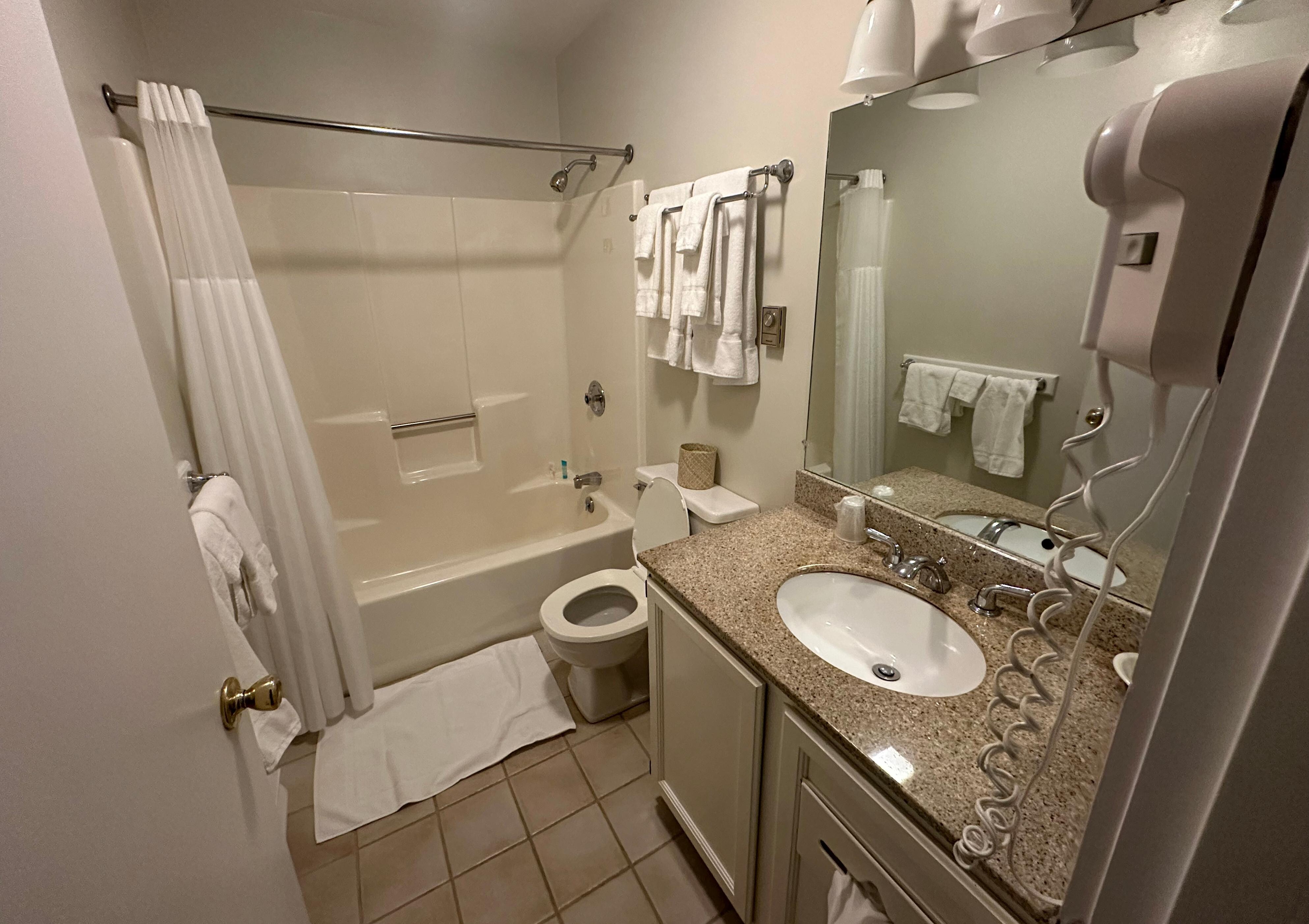 Nice clean bathroom.