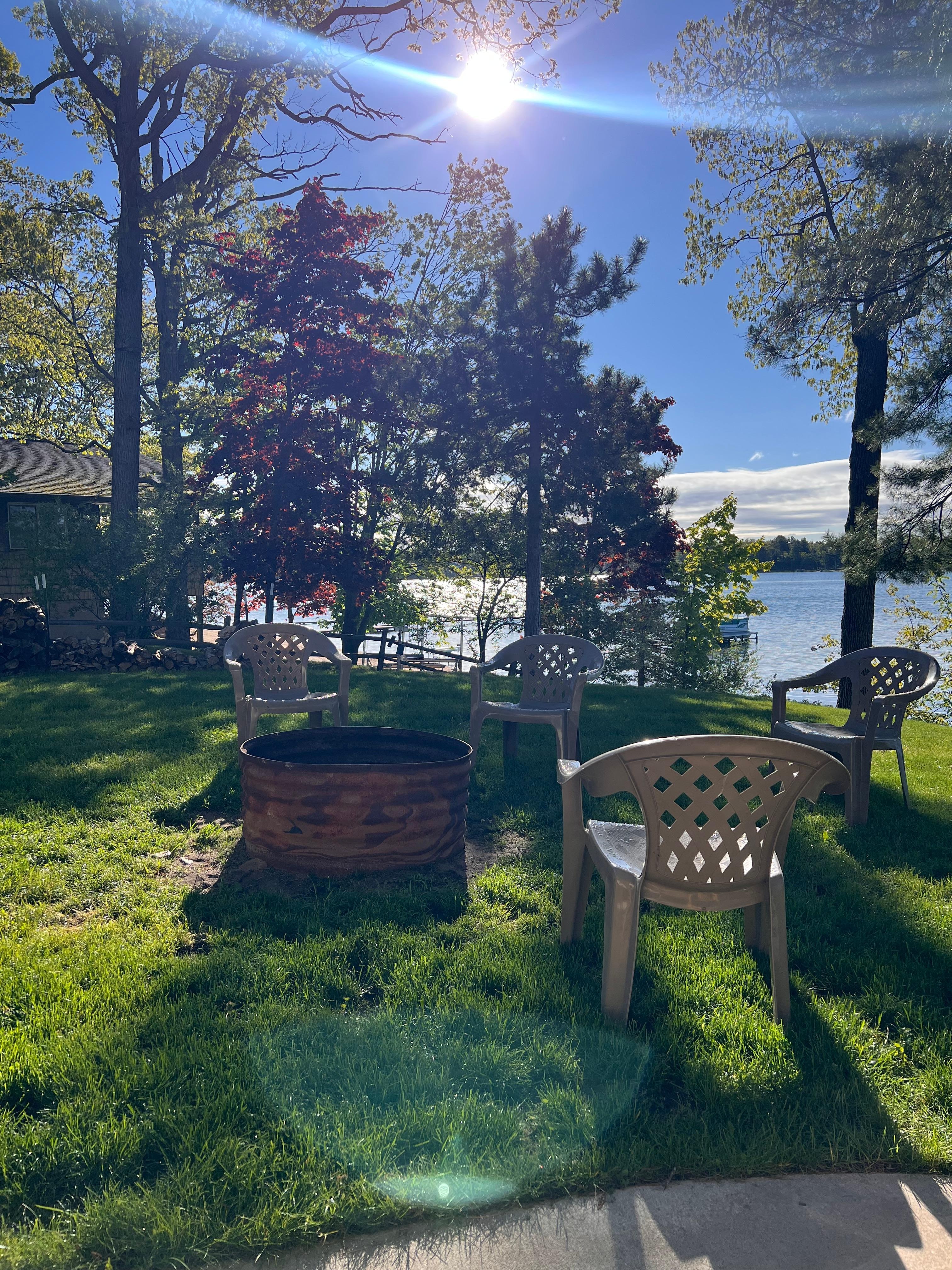 View of the side of the deck