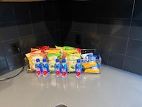 Snacks are always on time.