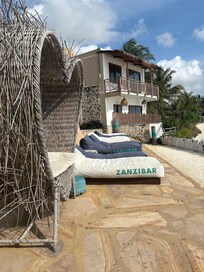 Catch a tan by the pool