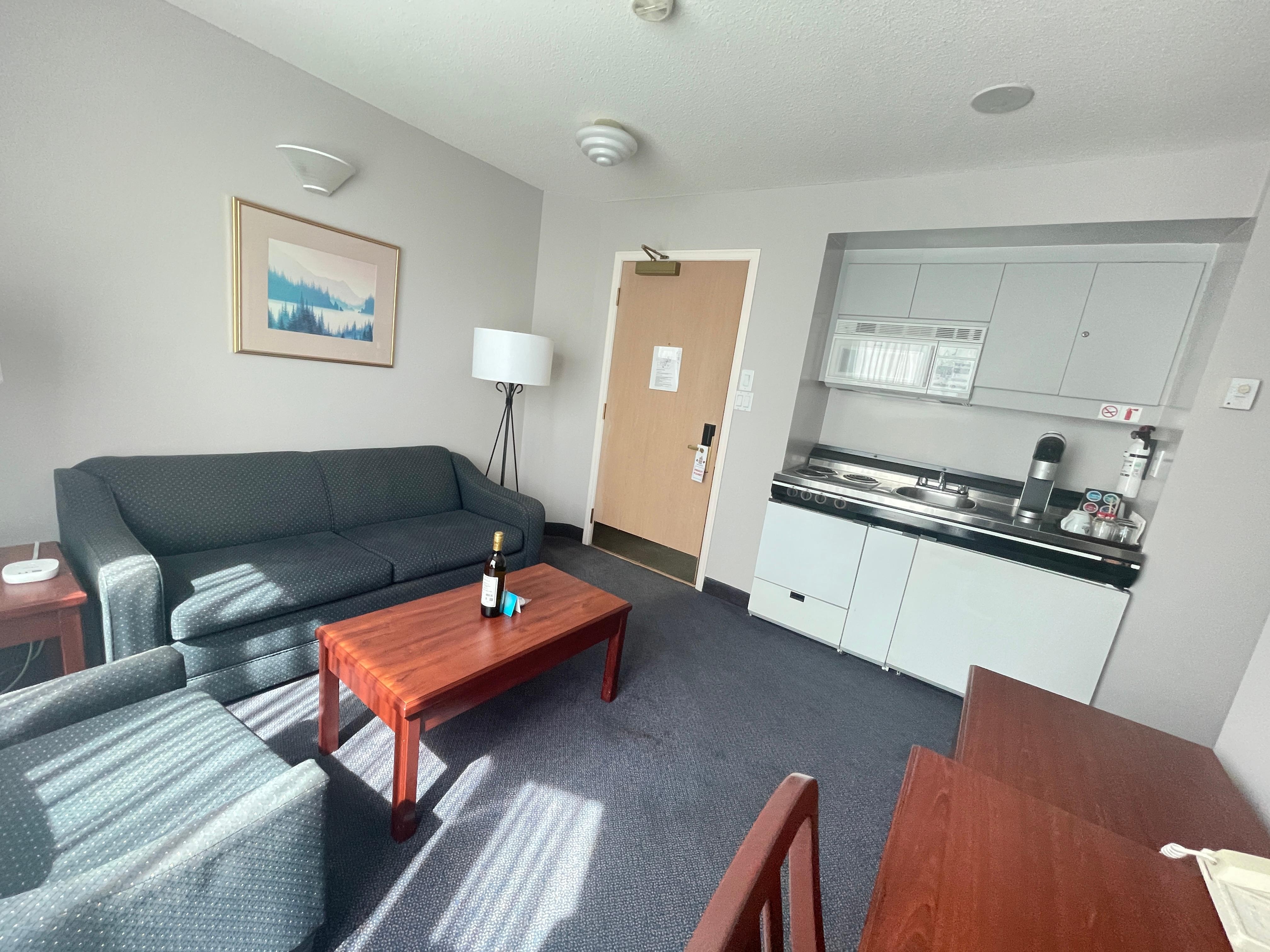 Living Room and Kitchen area 