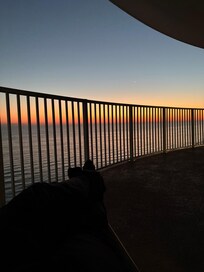 Sunset from the balcony