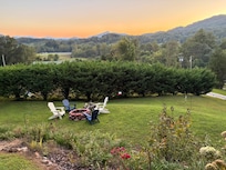 From the front porch at sunset.