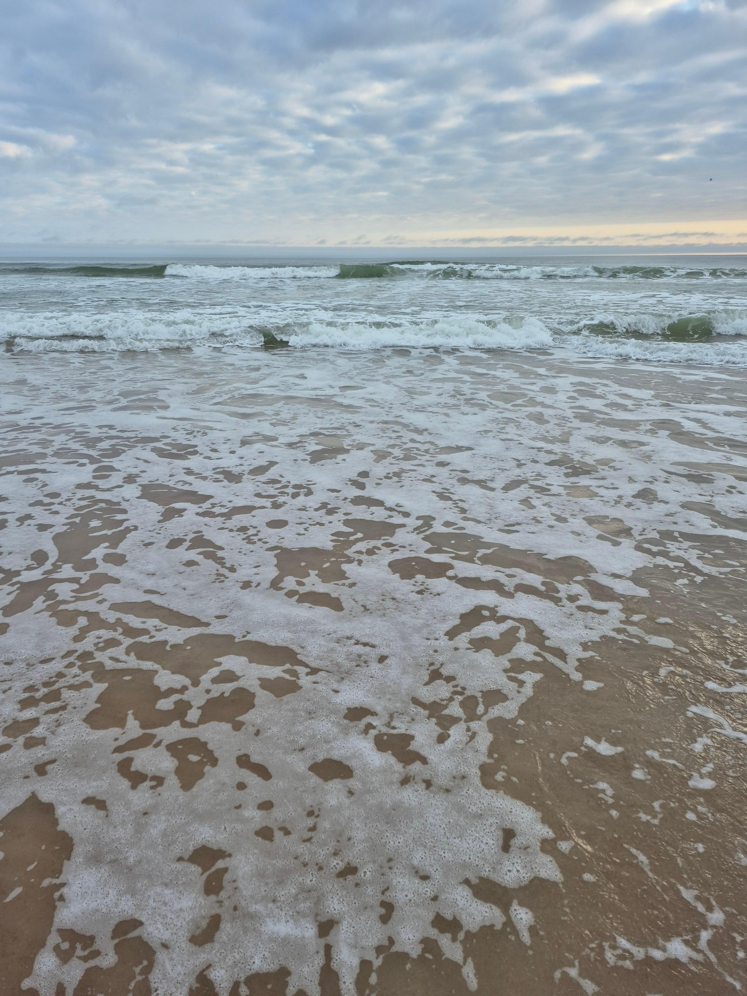 Walking along the beach