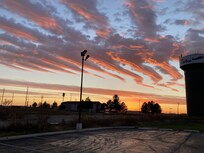Clouds at sunset outside of hotel: amazing!