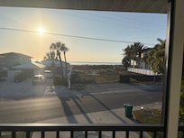 View from the screened-in deck.