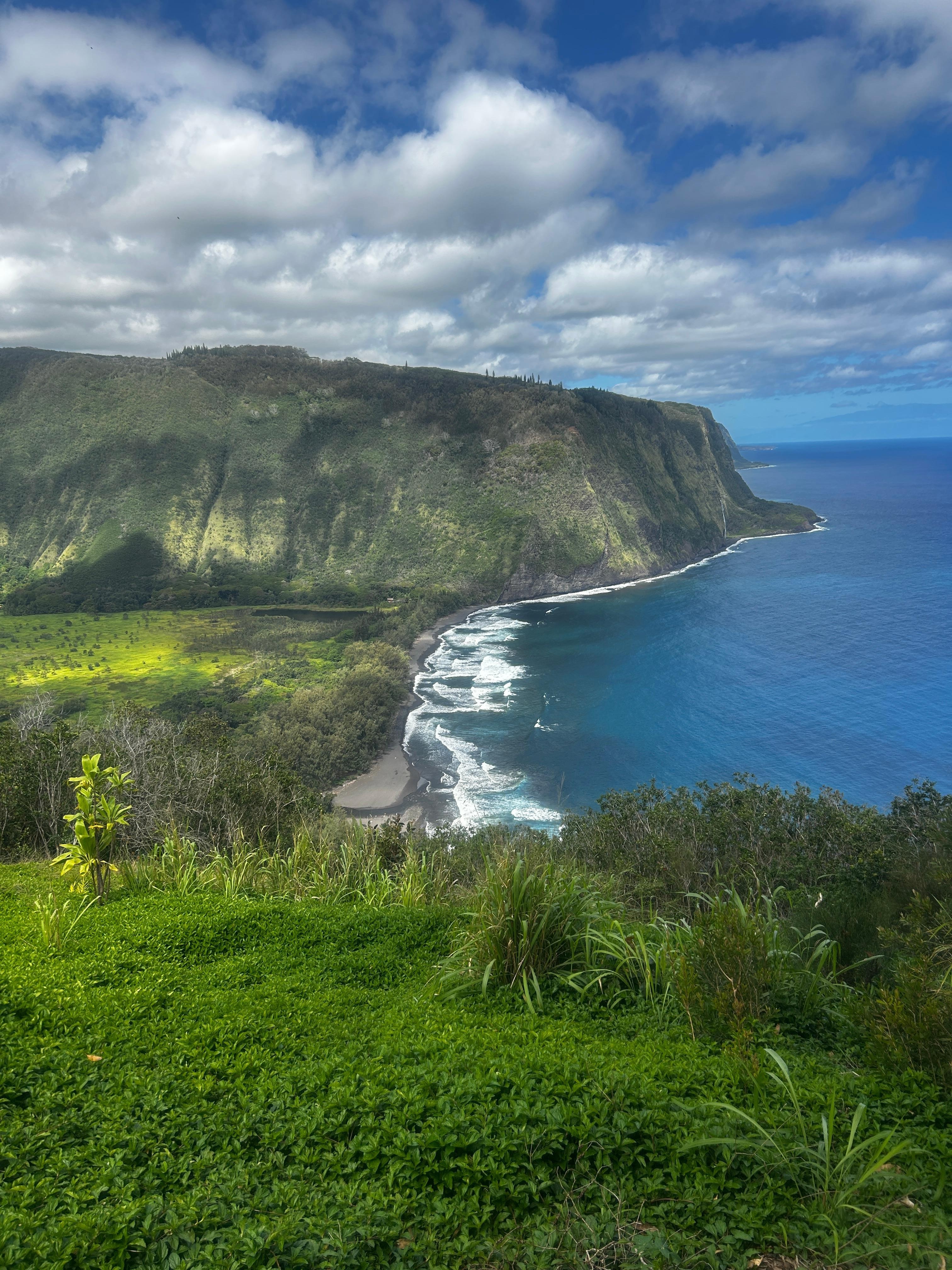 View from Waipi’o Valley overlook 7 minutes away.