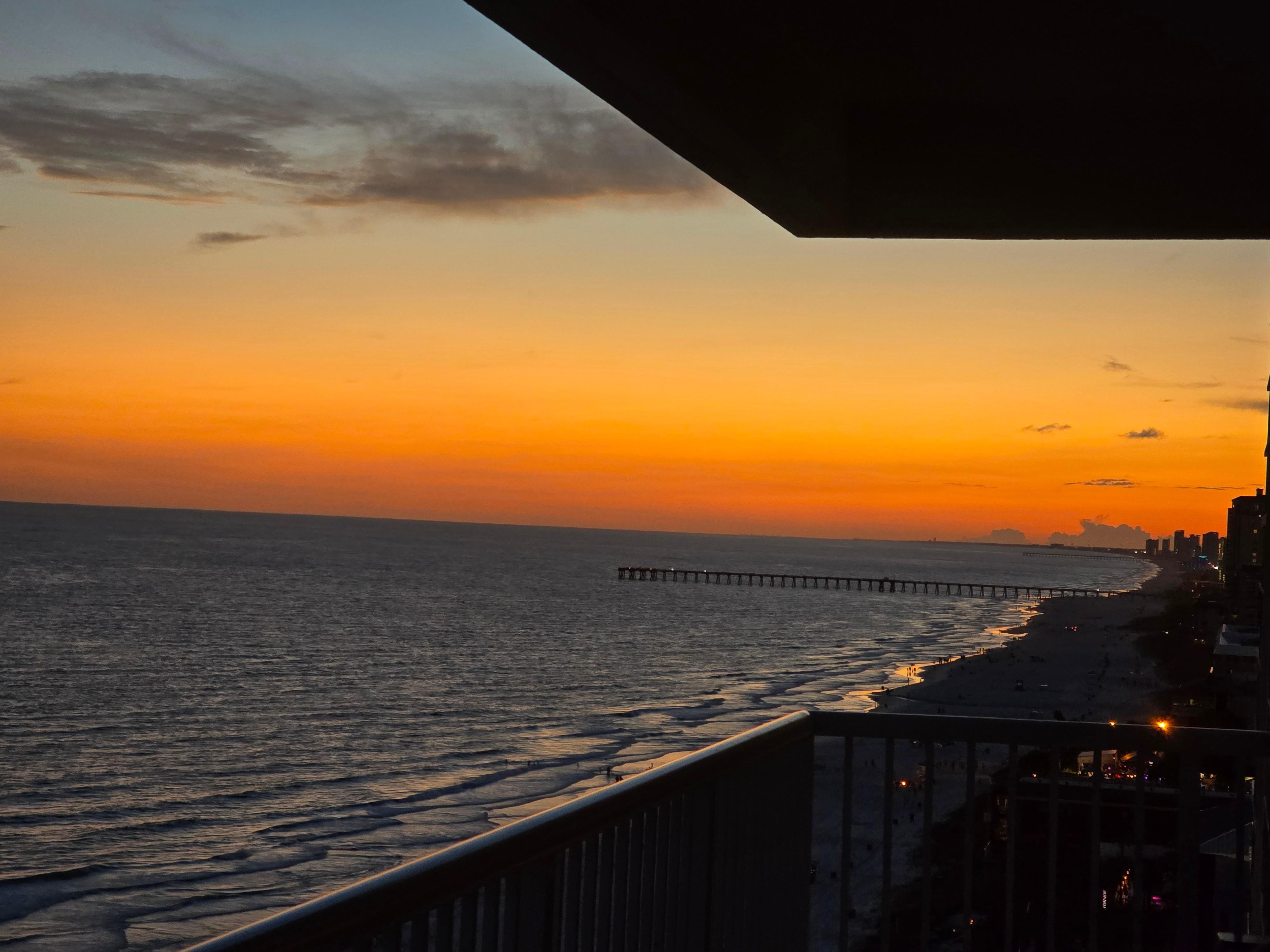 Sunset from the balcony 