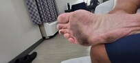 My foot after walking barefoot on the floor