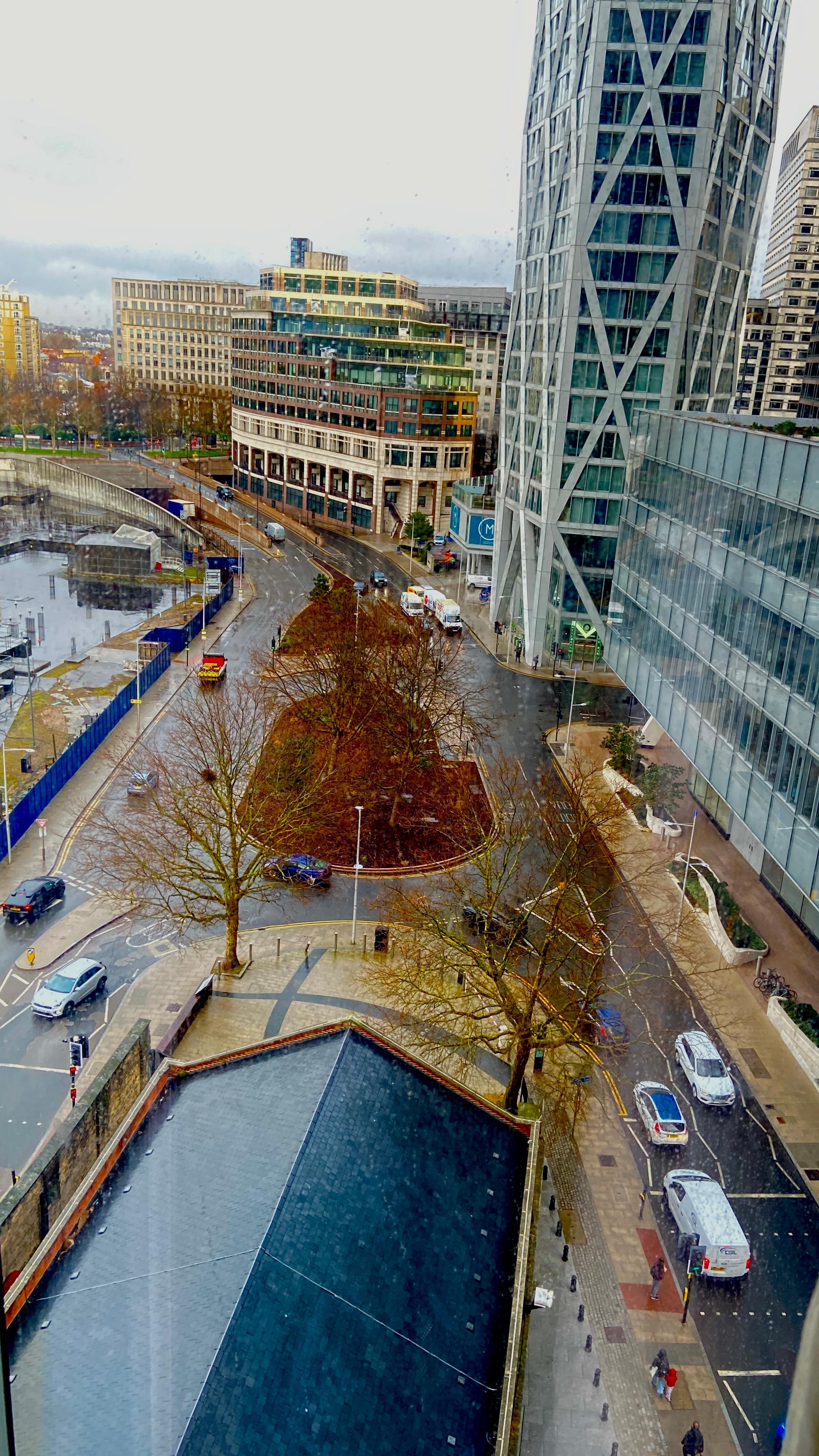 The view from
my 10th floor window 